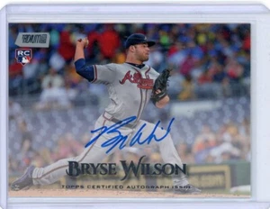 Bryse Wilson 2019 Topps Stadium Club #49 Card Atlanta Braves Auto RC Rookie - Picture 1 of 2