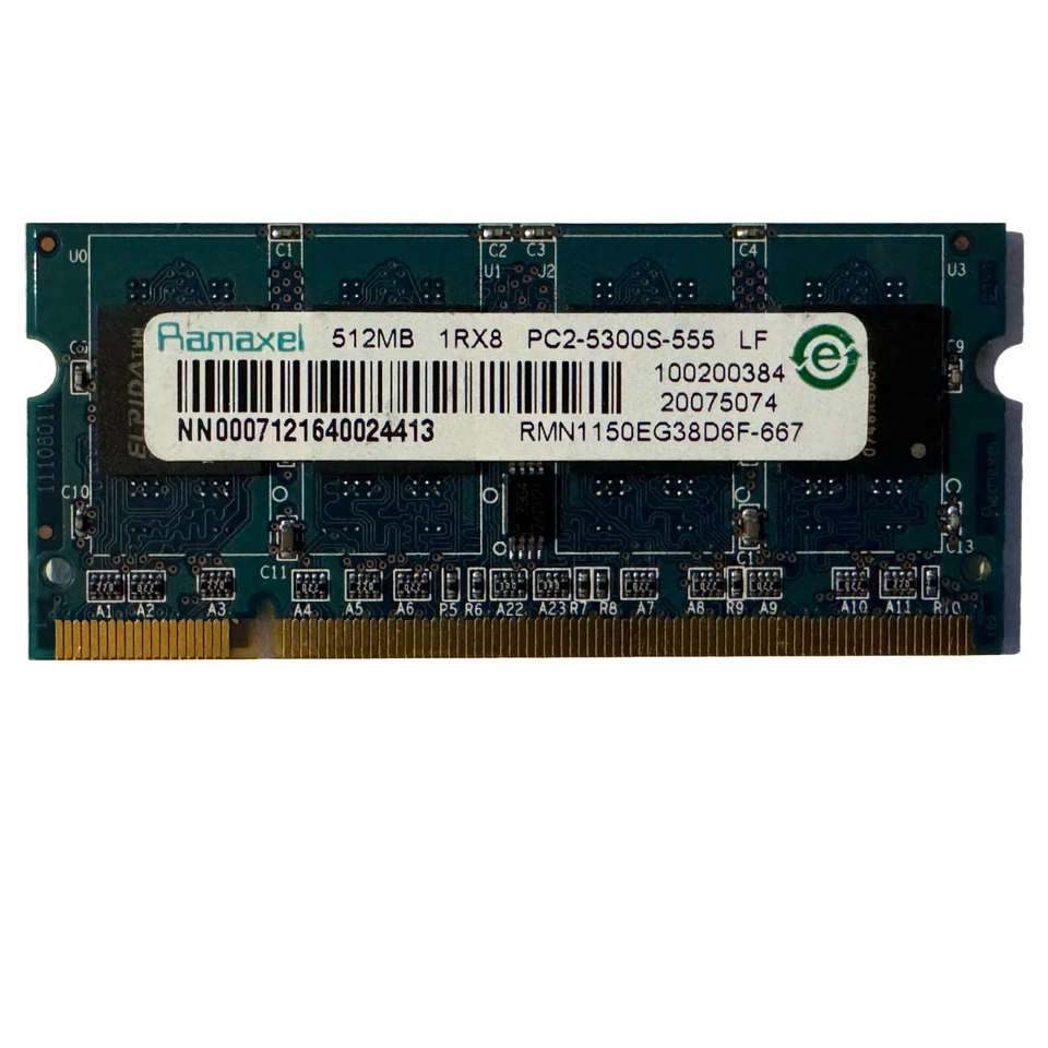 Ramaxel 512 MB SO-DIMM DDR2 Memory (RMN1150EG38D6F-667) - Image 1 of 1