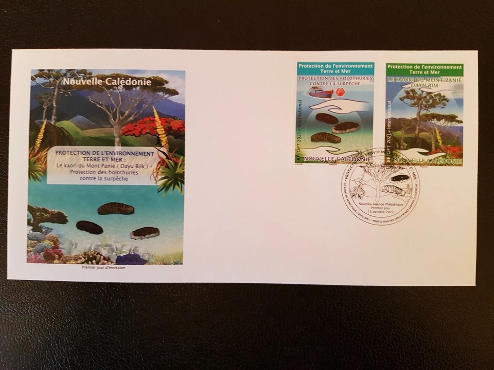 caledonia 2021 caledonie KAORI Mont Panié Dayu Biik flora trees nature 2v FDC PJ - Image 1 of 1