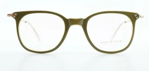 Occhiali SAVILE ROW Parker 49-21 Classic Fatti a mano Londra Oliva Oro Rotolato 18KT RG - Foto 1 di 12