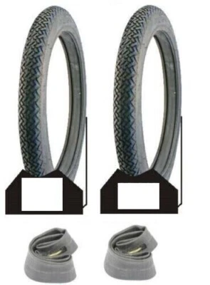 DEESTONE-GOODTYRE 2 COPERTONI E 2 CAMERE D'ARIA MISURA 2-1/4-16 MOTO GUZZI TROTTER MARK M - MARK V