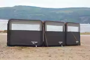 Vango Airbeam Inflatable Modular Full 3 Panel Camping & Beach Windbreak Shelter - Picture 1 of 7