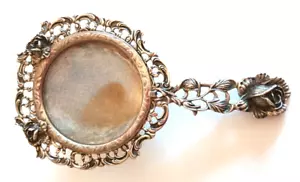 Colino da tè vintage argento sterling con Germania design rosa floreale - Foto 1 di 8