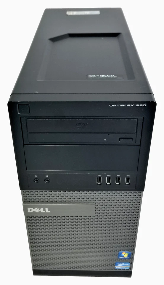 DELL Optiplex 990 Intel Core i7-2600 3.40GHz 8GB RAM DDR3 1Tb hdd Computer - Image 1 of 4