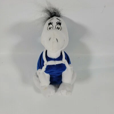 Vintage 1998 Dr Seuss Yertle The Turtle Plush Doll Stuffed Toy Blue White Cute  - image 1 of 4
