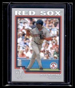 2004 Topps Chrome Refractor #405 Pedro Martinez Red Sox HOF - Picture 1 of 2