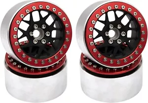 Für 1/10 RC Crawler SCX10 RR10 TRX4 Wraith Metall 2,2" CNC Beadlock Radfelgen - Bild 1 von 7