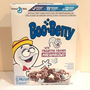 LIMITED HALLOWEEN BOO BERRY MARSHMALLOWS CEREAL 9.6 OZ BOX MONSTER CEREAL - Picture 1 of 6
