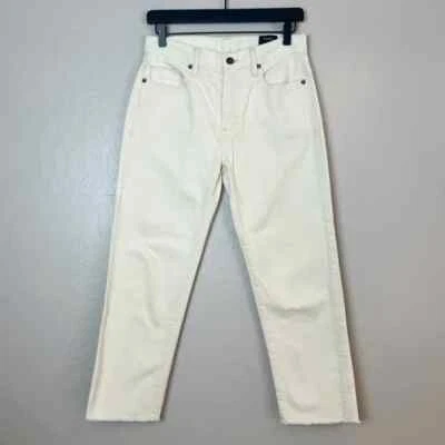 Pantalones de mezclilla para mujer VINCE talla 25 naturales 100 % algodón Union holgados pierna recta Foto 1 de 4