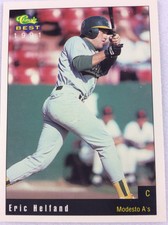 1991 Modesto A's-Classic BEST Minor League Baseball Card-Eric Helfand