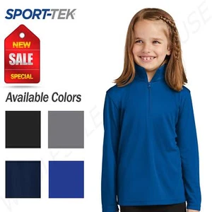 Sport-Tek Youth 1/4-Zip Pullover Long Sleeve Lightweight Cadet Collar YST357 - Picture 1 of 13