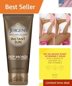 Natural Glow Instant Sunless Tanning Moisturizer & Bronzer, 6oz - Flawless Tan - Picture 1 of 11