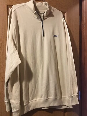 PANAMA JACK 1/2 ZIP SWEATER Sz 3XL LONG SLEEVE EMBROIDERED Cotton Blend New - Image 1 of 4