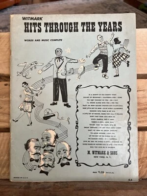 Witmark Hits Through the Years: Words and Music Complete (cancionero 1951) Foto 1 de 3