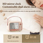Bluetooth-compatible Speaker Radio Portable Retro HIFI Home Decor Alarm Clock