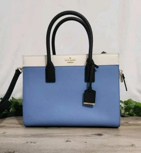 Bolso de Mano Kate Spade CAMERON STREET Grande Cuero Azul/Blanco/Negro  - Imagen 1 de 11