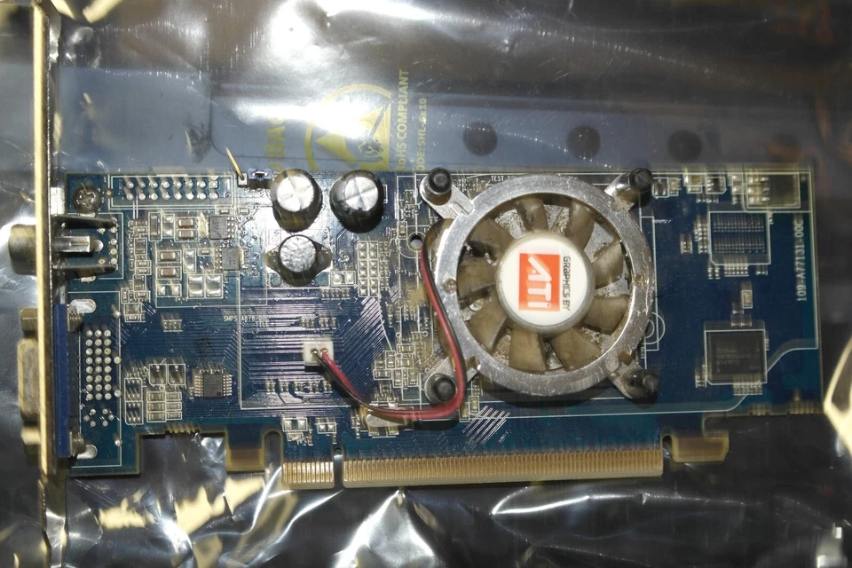512MB ATI Radeon X1300 VGA RCA composite 16x  PCI-e Graphics Video Card - Image 1 of 4