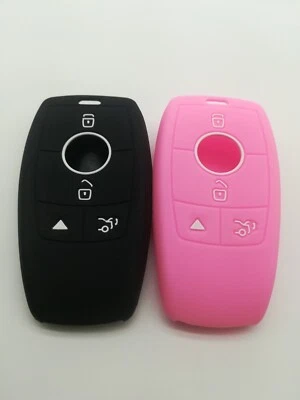 2*Cubierta de llave de llavero para Mercedes-Benz C63 AMG C GLA GLC GLE IYZ-MS2 2016-2020 Foto 1 de 4