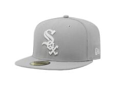 New Era 59Fifty Men Hat MLB Basic Team Chicago White Sox Gray Fitted Cap 5950