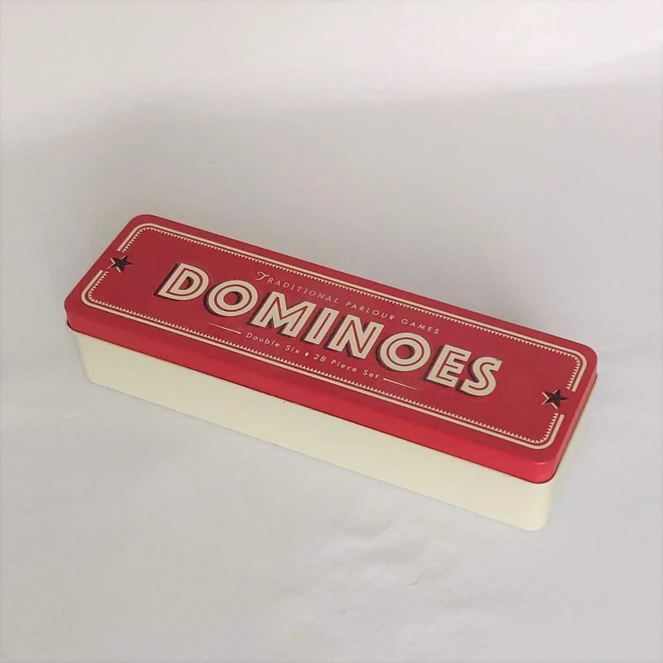 Shine Double Six Colour Dot Dominoes Tin 28 Piece set - Image 1 of 1