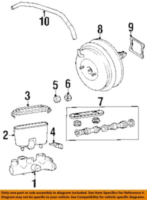 Used Power Brake Booster fits: 1997 Mitsubishi Diamante  Grade A - Image 1 of 2