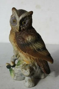 Eule Figur thront Baum Ast Lefton Keramik Porzellan handbemalt Japan Vintage - Bild 1 von 1