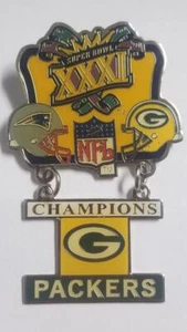 Green Bay Packers Super Bowl XXXI Champions Peter David Collector's Pin Rare - Picture 1 of 3