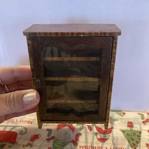 China Hutch Cabinet with opening door-dollhouse furniture  - Picture 1 of 7