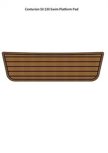 Centurion SV 230 Swim Platform Step Pad Boat EVA Foam Teak Floor Mat Flooring - Picture 1 of 18