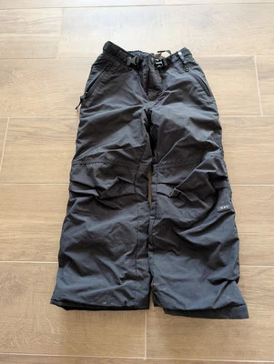 Pantalones de esquí Rei para niños pequeños 6/7 negros forrados de vellón ajustables de nailon nieve Foto 1 de 4