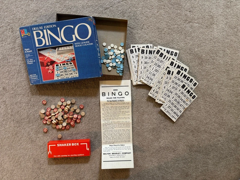 Vintage Bingo Game, Number Calling & Matching, 1987 Milton Bradley - Image 1 of 1