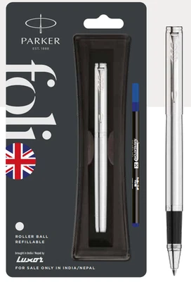 Parker Folio Acero Inoxidable Rodillo Bola Borde Cromo (Pack de 5) Foto 1 de 3