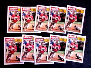 10 CARD 1987 TOPPS #115 JERRY RICE IN NRMT-MINT CONDITION..49ERS.HOFAMER - Picture 1 of 5