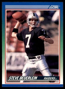 1990 Score - Steve Beuerlein #342 - Picture 1 of 2