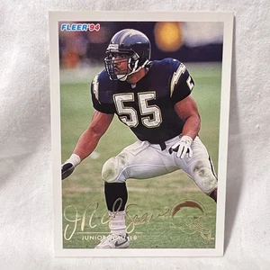 1994 Fleer Signature #409 - Junior Seau Card San Diego Chargers Football Karte - Bild 1 von 2