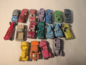 Lot Of 18 Tootsie Toy Cars - Diecast - Vintage Used Shape See Pics! - Picture 1 of 10