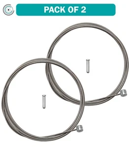 Pack of 2 Shimano Stainless Mountain Brake Cable 1.6 x 2050mm Includes Cable End - Picture 1 of 2