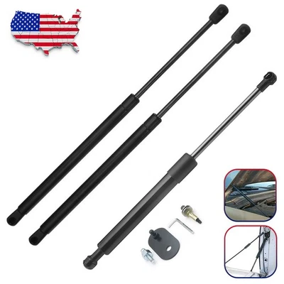 Barra de asistencia de puntal de gas capó puerta trasera 3 piezas para Ford F-250 F-350 Super Duty 1999- Foto 1 de 4