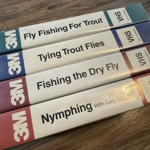 3M Fly Fishing (VHS Tape Lot) Nymphing, Tying Trout Flies, Trout Fly Fishing - Bild 1 von 10
