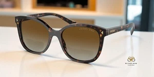 PRADA PR 22ZS 2AU6E1 Tortoise Brown Gradient Polarized 53 mm Women's Sunglasses - Imagen 1 de 6