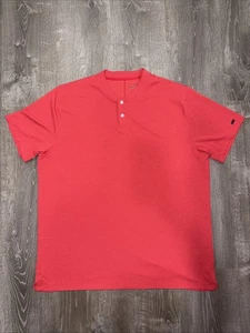 Nike Tiger Woods Polo Shirt Men’s XL Red Blade Collar Aeroreact Golf PGA Tour - Picture 1 of 13
