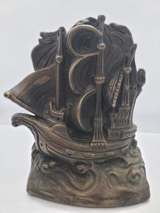 Vintage Invinoble Armada 1588 Bronze Bookend - Picture 1 of 11