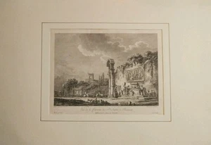 1786 Benevento (veduta della fontana di Santa Sofia - inc. Saint None APDR) - Picture 1 of 2