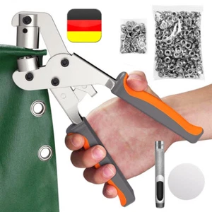 500 TLG Ösen Rundösen 10.5 mm Set mit Ösenzange Für Planenösen Gartenplane LKW - Bild 1 von 16
