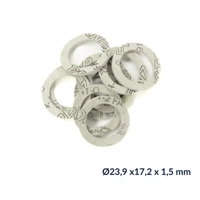VICTOR REINZ 10 St. Dichtung 3/4" - Ø23,9 x 17,2 x 1,5 mm AFM 34 f. Gas Wasser Solar Heizung