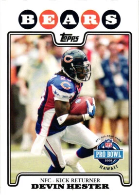Topps #313 2008 Devin Hester PB Foto 1 de 2