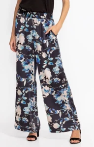 Johnny Was Sz M Chryssy 100% Silk Wide Leg Pants ~ Boho ~ Soft, Flowy, Comfort! - Picture 1 of 5