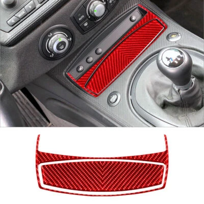 Cubierta interior de fibra de carbono roja para BMW Z4 E85 2003-2008 2 piezas Foto 1 de 4