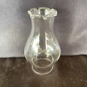 Glass Oil Lamp Chimney Pixie 2N - 34mm base diameter, 90mm tall. - Picture 1 of 2