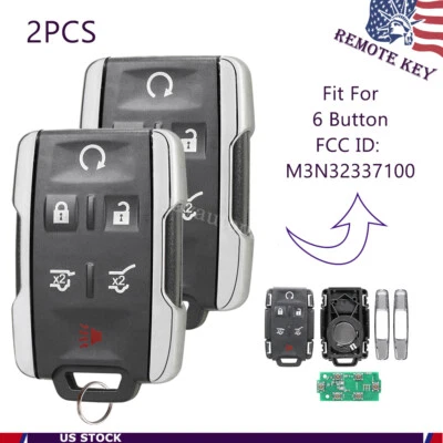2 Llaveros remotos para Chevrolet Tahoe M3N-32337100 2015 2016 2017 2018 2019 2020 Foto 1 de 4
